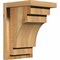 Ekena Millwork Mediterranean Rough Sawn Corbel w/Backplate, Western Red Cedar, 8"W x 8"D x 12"H COR08X08X12MED01RWR - alternate 1